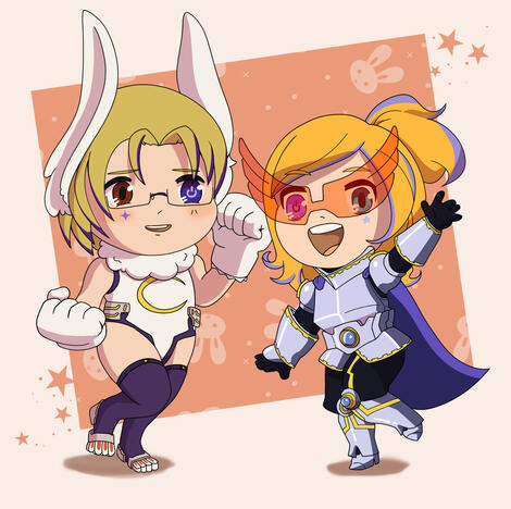 Chibi couple Chibi couple
